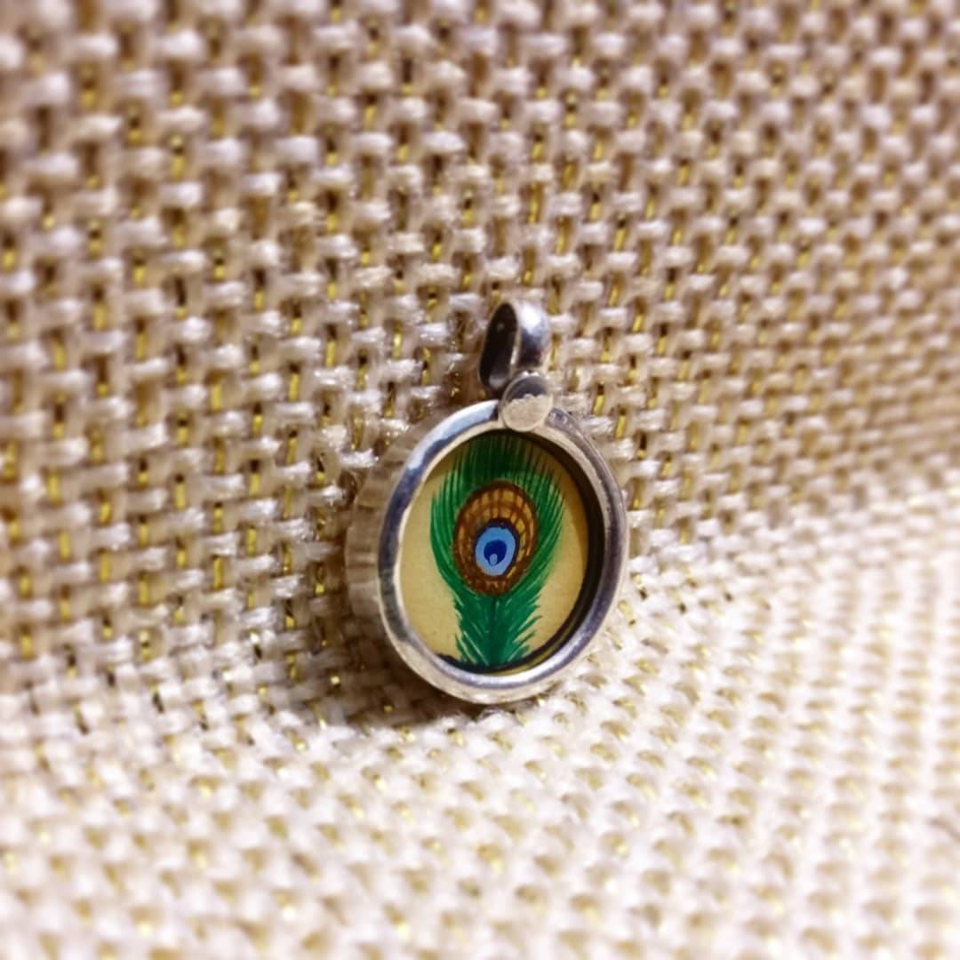 925 Sterling Silver Peacock Feather Pendant Necklace, Handmade Mor Pankh Charm, Nature Inspired Jewelry Gift