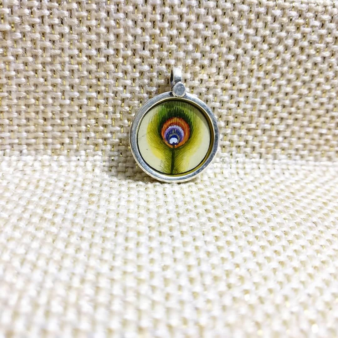 925 Sterling Silver Peacock Feather Pendant Necklace, Handmade Mor Pankh Charm, Nature Inspired Jewelry Gift