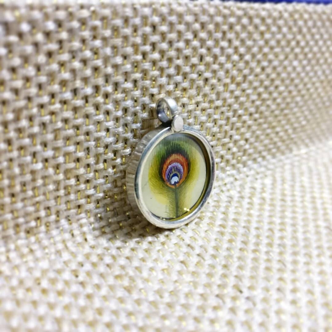 925 Sterling Silver Peacock Feather Pendant Necklace, Handmade Mor Pankh Charm, Nature Inspired Jewelry Gift