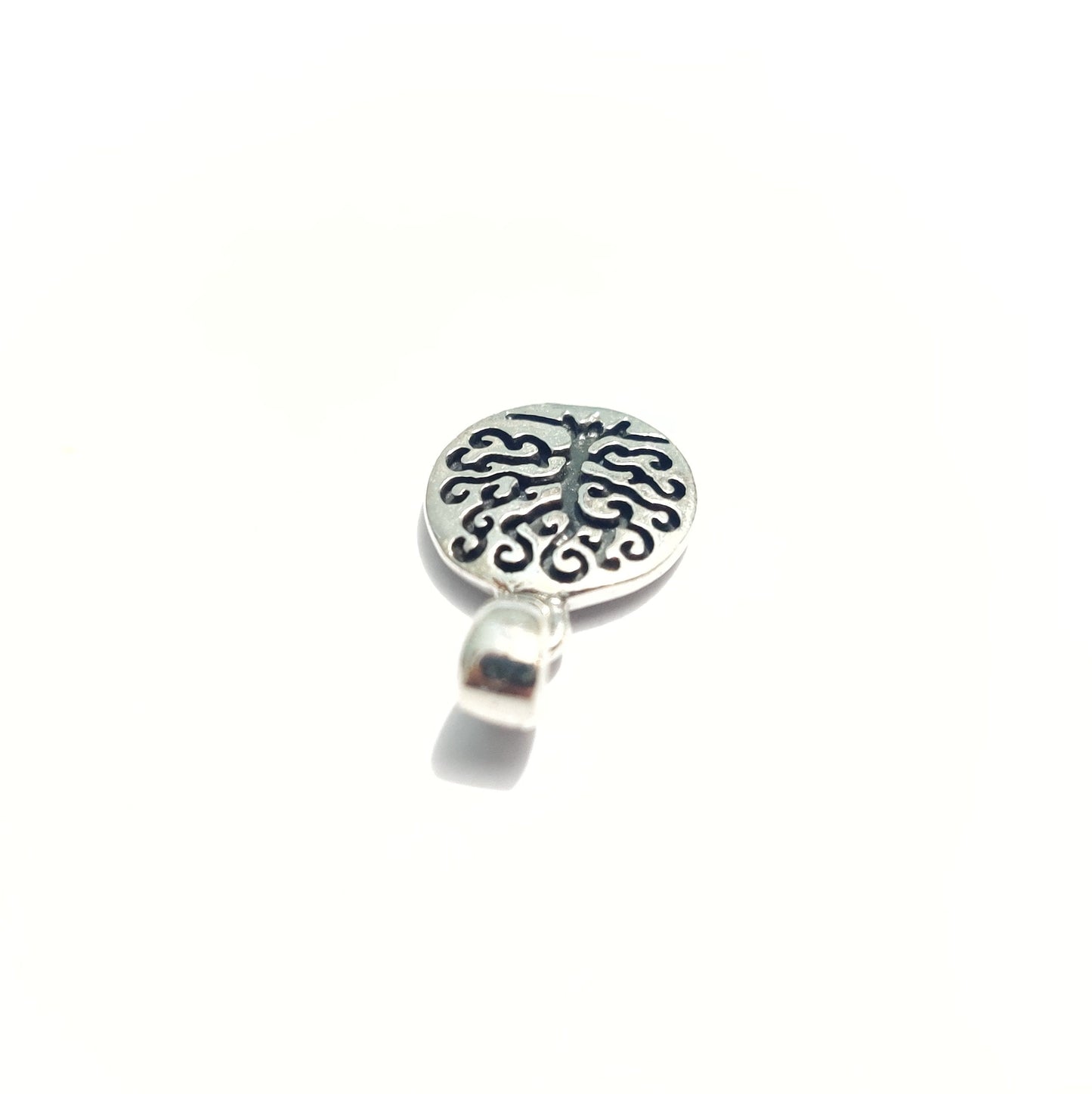 Handmade Sterling Silver Tree of Life Pendant Necklace, Symbol of Growth Strength