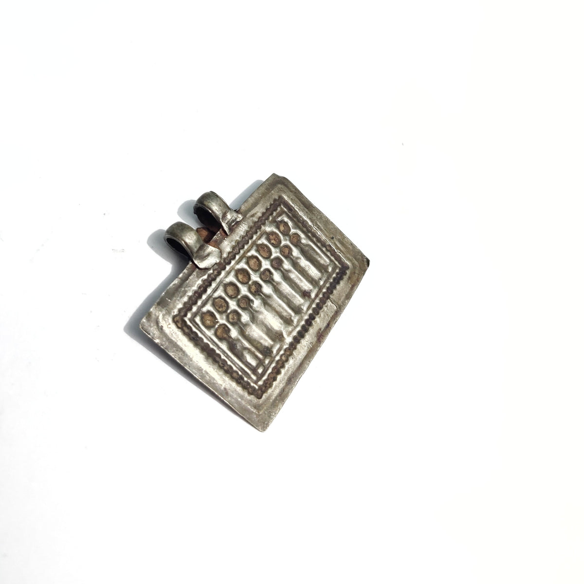 Vintage 1950s Old Silver Seven Sisters Hindu Goddess Pendant, Tribal Jewelry