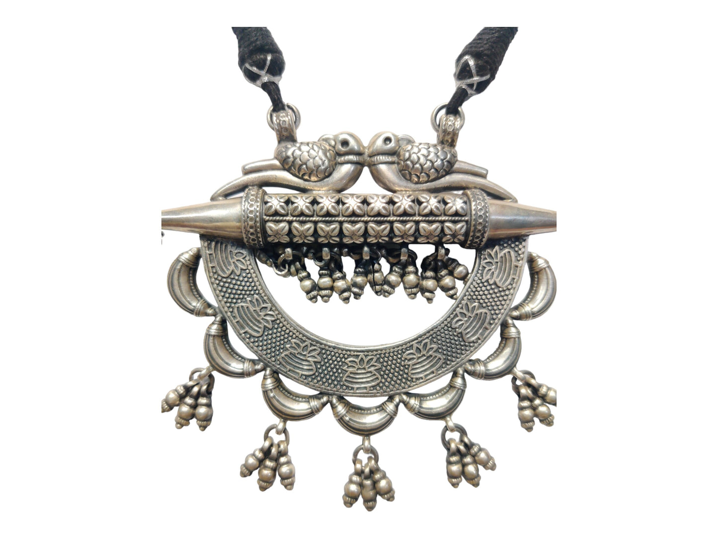 925 Sterling Silver choker Necklace, Antique Look Adjustable length