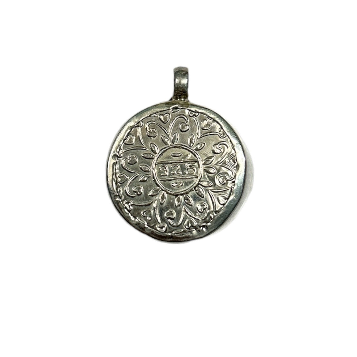 925 Sterling Silver Elephant Pendant, Handpainted Glass India Charm Necklace