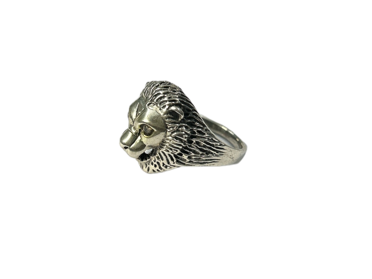 925 Sterling Silver Lion Ring, US Size 11 Mens Bold Statement Ring Gift
