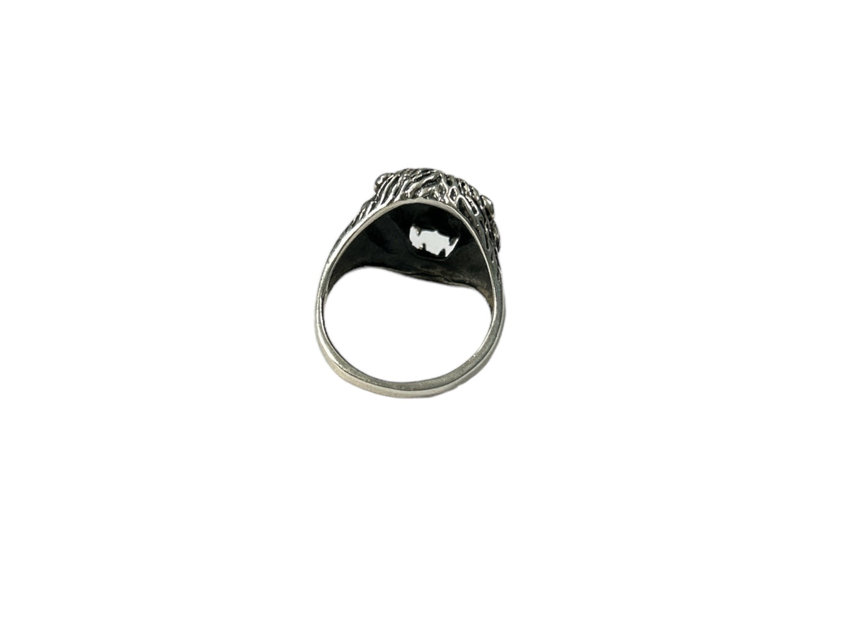 925 Sterling Silver Lion Ring, US Size 11 Mens Bold Statement Ring Gift