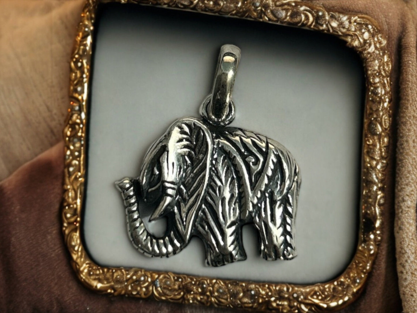 Minimalist 925 Sterling Silver Elephant Pendant, Handmade Animal Charm Jewelry