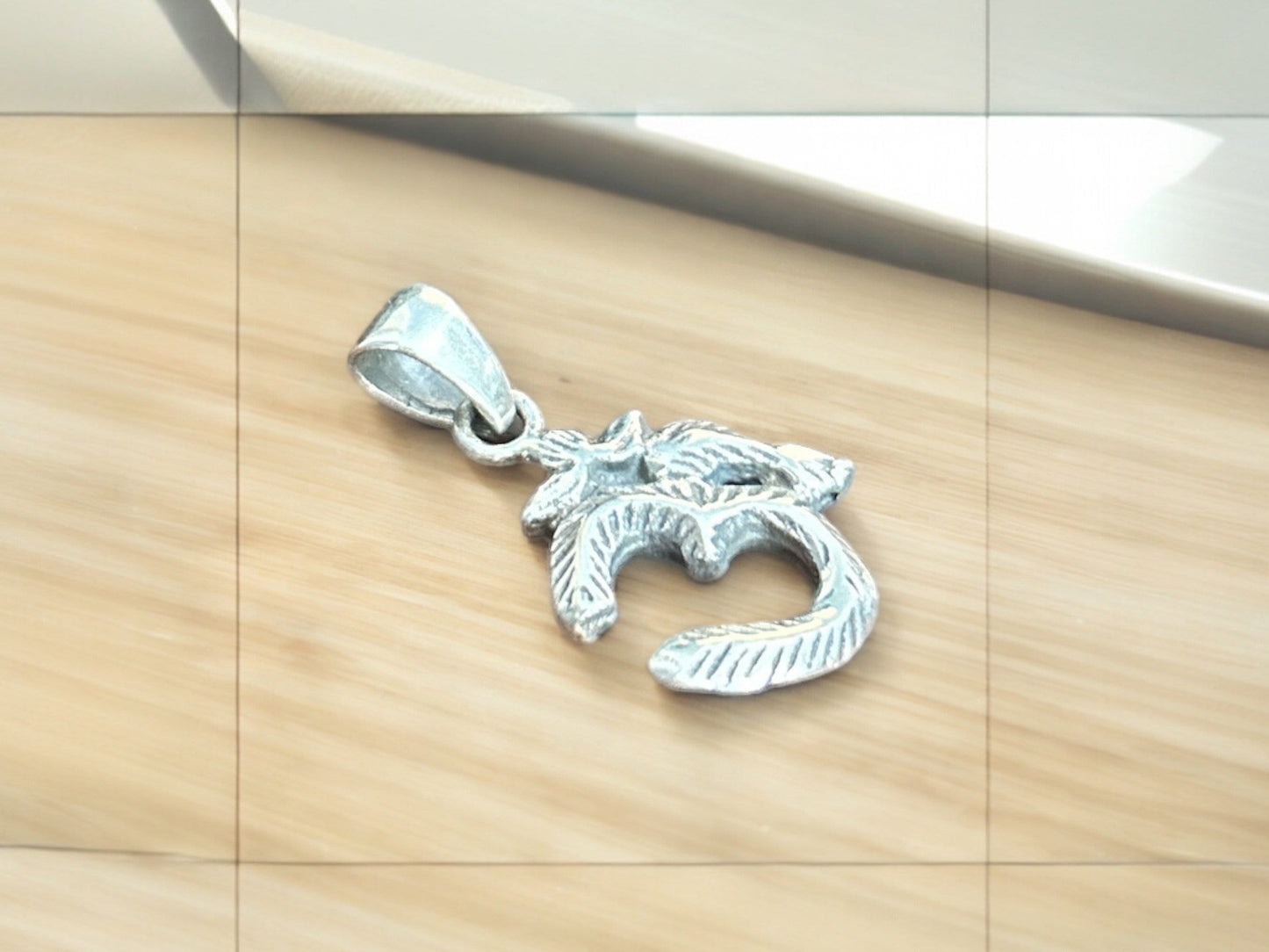 Sterling Silver OM Pendant Necklace, Handmade Yoga Spiritual Jewelry, Meditation Charm Gift, Hindu Aum Symbol Necklace for Him/Her