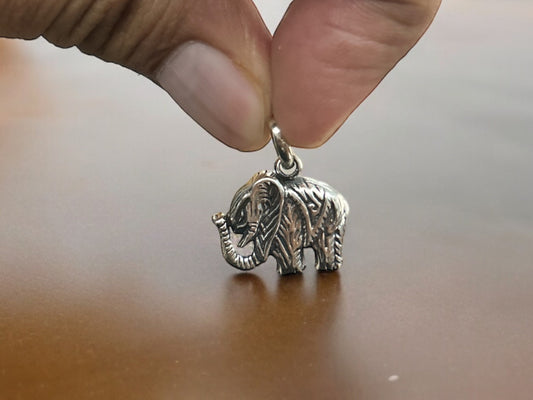 925 Sterling Silver Elephant Pendant • Handmade Minimalist Animal Charm • Elegant Wildlife-Inspired Jewelry • Meaningful Gift for Elephant Lovers