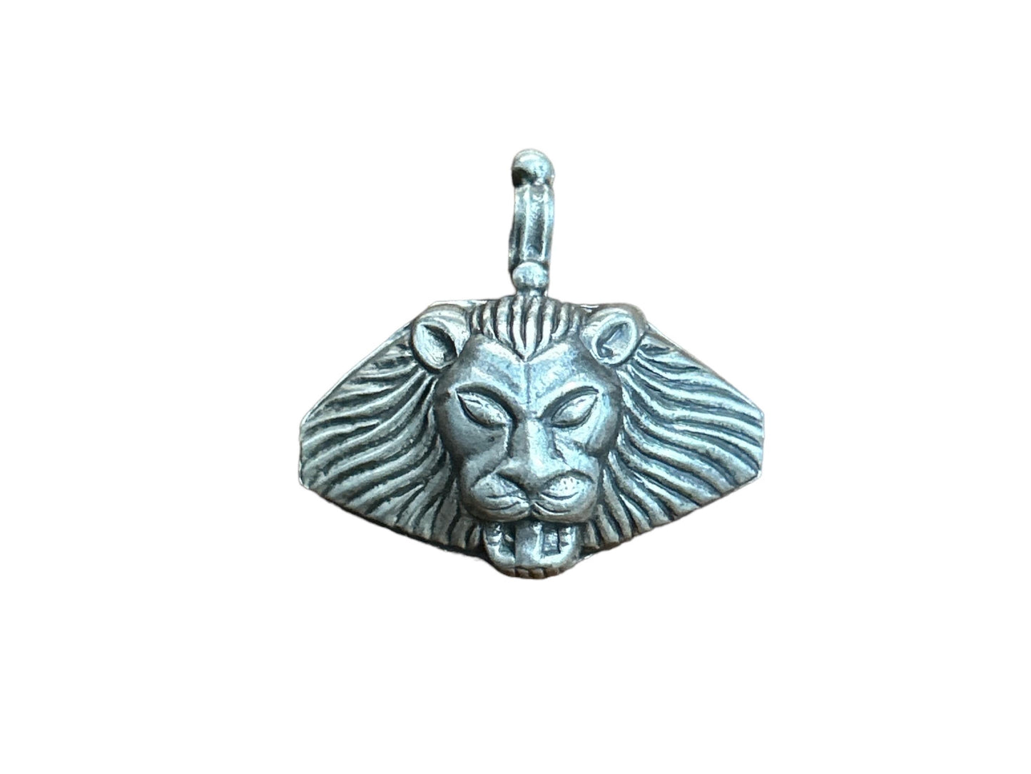 925 Sterling Silver Oxidized Lion Pendant Necklace, Handmade Silver Lion King Charm, Regal Animal Jewelry, Gift for Him/Her (SR37)