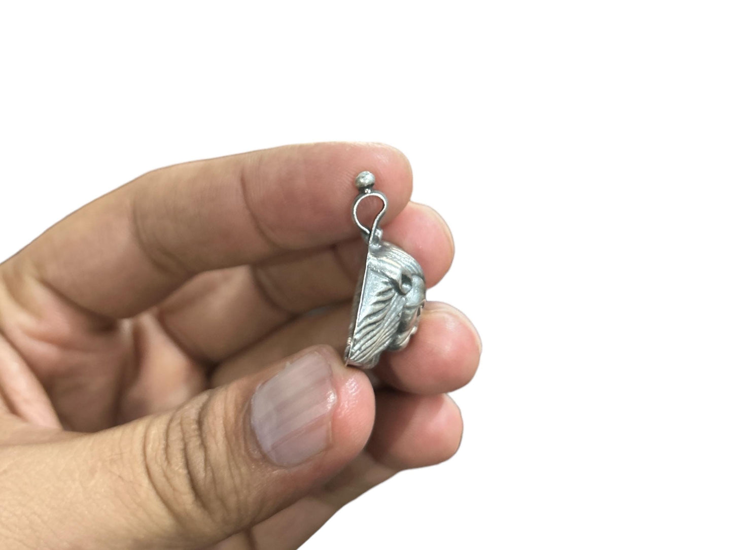 925 Sterling Silver Oxidized Lion Pendant Necklace, Handmade Silver Lion King Charm, Regal Animal Jewelry, Gift for Him/Her (SR37)