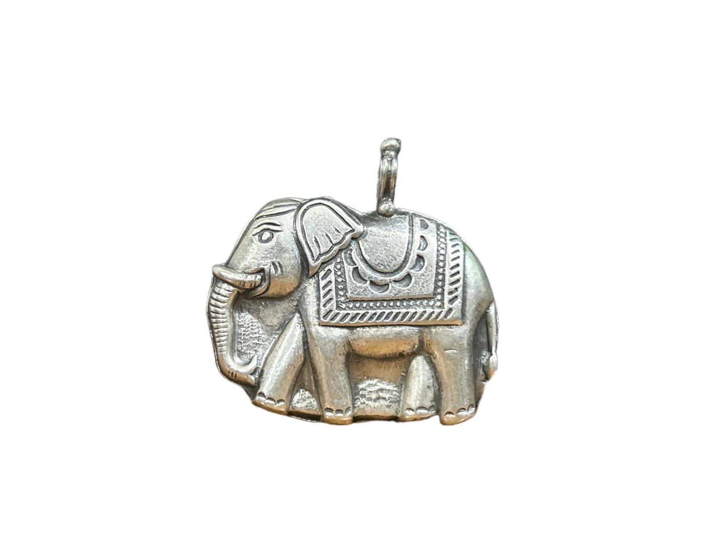 925 Sterling Silver Elephant Pendant  Oxidized Handcrafted Tribal Elephant  Boho Ethnic Statement Jewelry  Lucky Charm  Gift For Her SR4