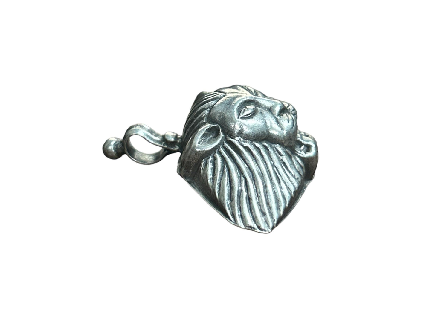 925 Sterling Silver Oxidized Lion Pendant Necklace, Handmade Silver Lion King Charm, Regal Animal Jewelry, Gift for Him/Her (SR37)