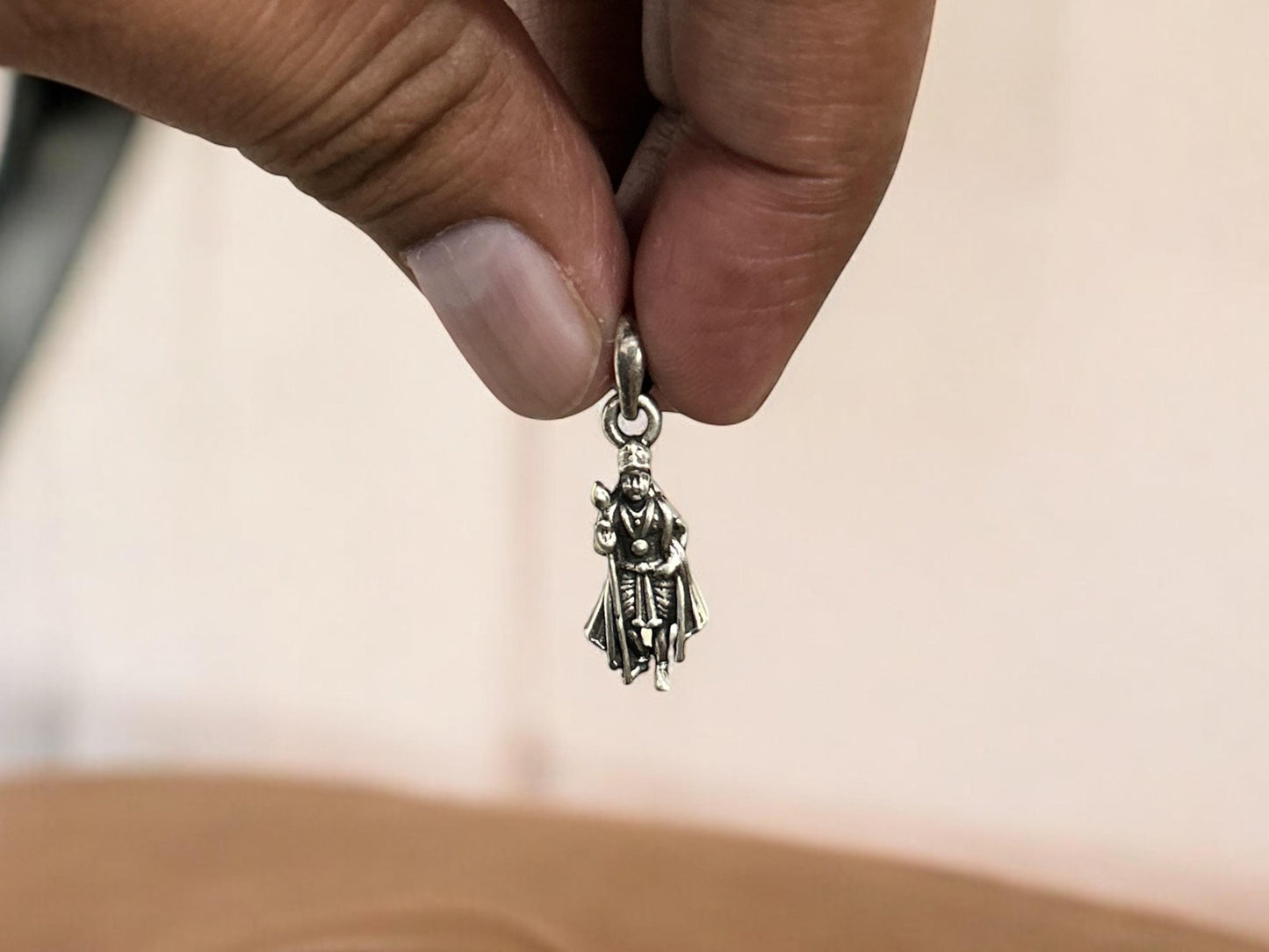 Sterling Silver Kartikeya Pendant, Handcrafted Hindu Deity Locket, SR183