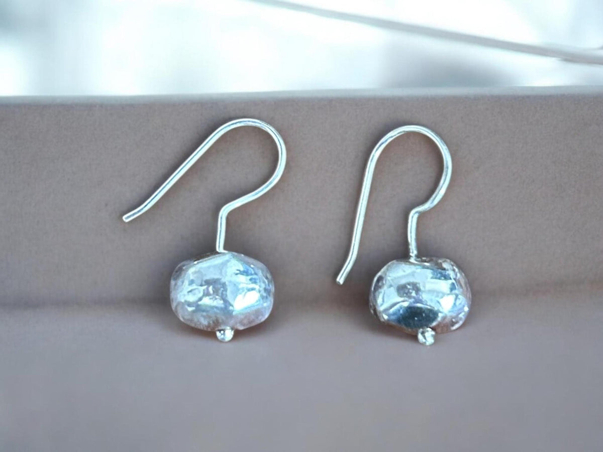 925 Sterling Silver Clear Crystal Drop Earrings, Minimalist Hook Dangle Jewelry, SR182