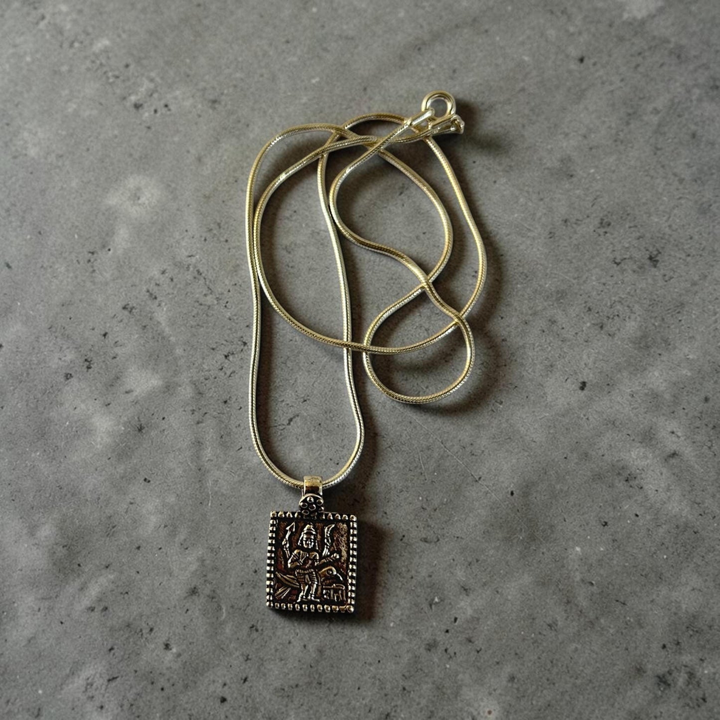 Shani Graha Pendant Necklace  925 Sterling Silver Saturn Remedy Locket  Navagraha Protection Amulet  Hindu Spiritual Jewelry  Shani Dev