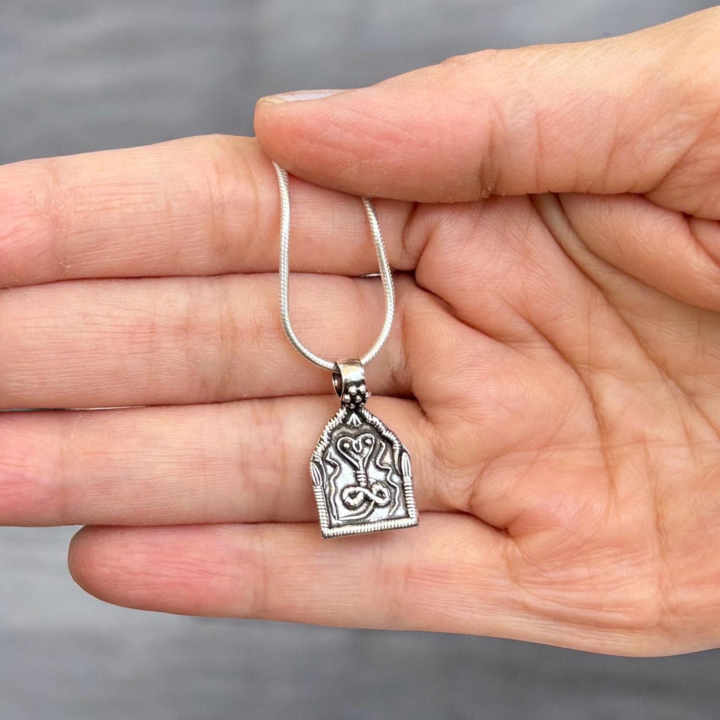 Snake Pendant Necklace  925 Sterling Silver King Cobra Pendant  Serpent Jewelry  Protection Charm  Reptile Lover Gift  Tribal Pendant