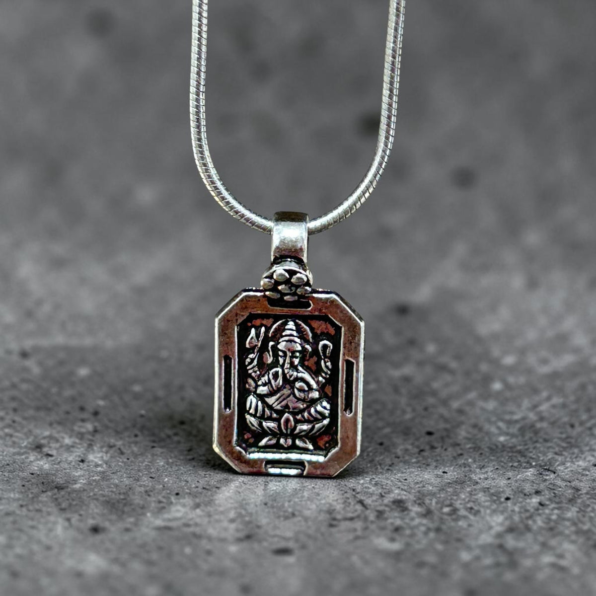 Ganesha Pendant Necklace  925 Sterling Silver Lord Ganesha Jewelry  Elephant God Pendant  Prosperity Blessing Charm  Sacred Charm
