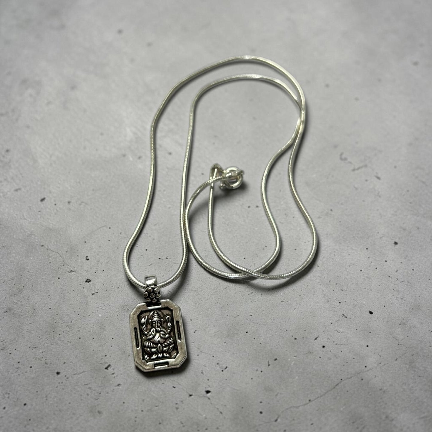 Ganesha Pendant Necklace  925 Sterling Silver Lord Ganesha Jewelry  Elephant God Pendant  Prosperity Blessing Charm  Sacred Charm