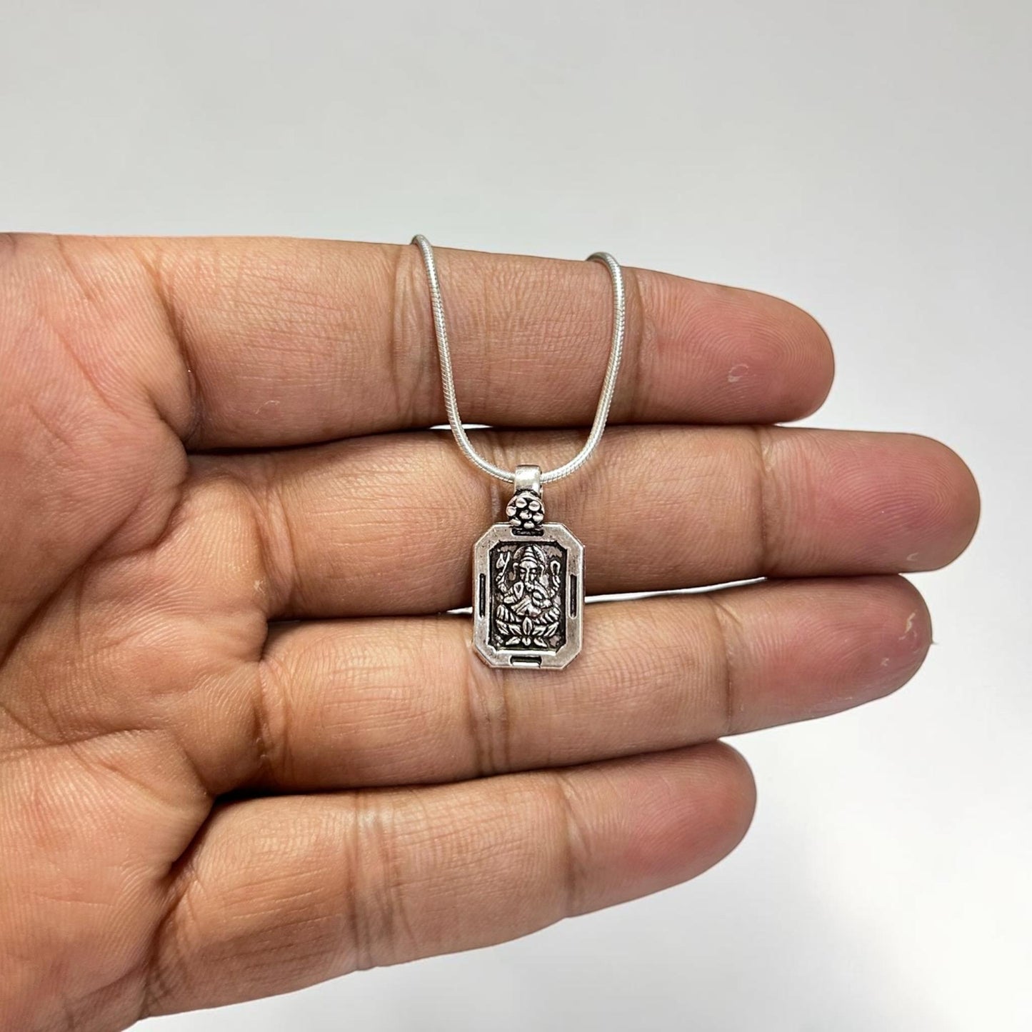 Ganesha Pendant Necklace  925 Sterling Silver Lord Ganesha Jewelry  Elephant God Pendant  Prosperity Blessing Charm  Sacred Charm