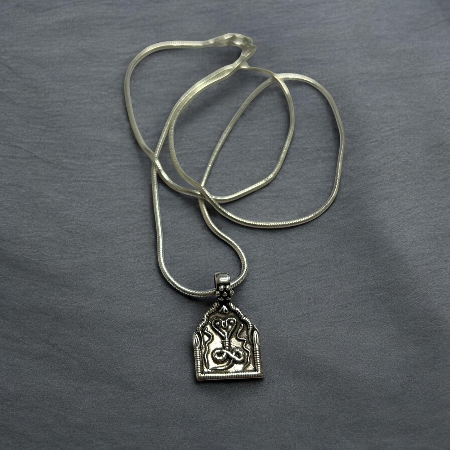 Snake Pendant Necklace  925 Sterling Silver King Cobra Pendant  Serpent Jewelry  Protection Charm  Reptile Lover Gift  Tribal Pendant