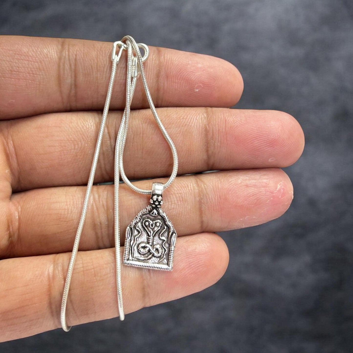 Snake Pendant Necklace  925 Sterling Silver King Cobra Pendant  Serpent Jewelry  Protection Charm  Reptile Lover Gift  Tribal Pendant