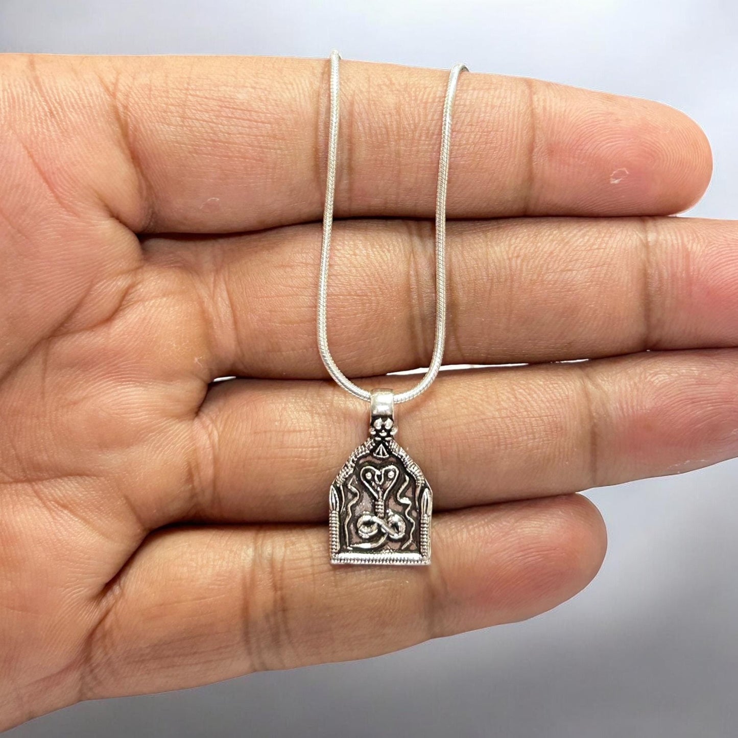Snake Pendant Necklace  925 Sterling Silver King Cobra Pendant  Serpent Jewelry  Protection Charm  Reptile Lover Gift  Tribal Pendant