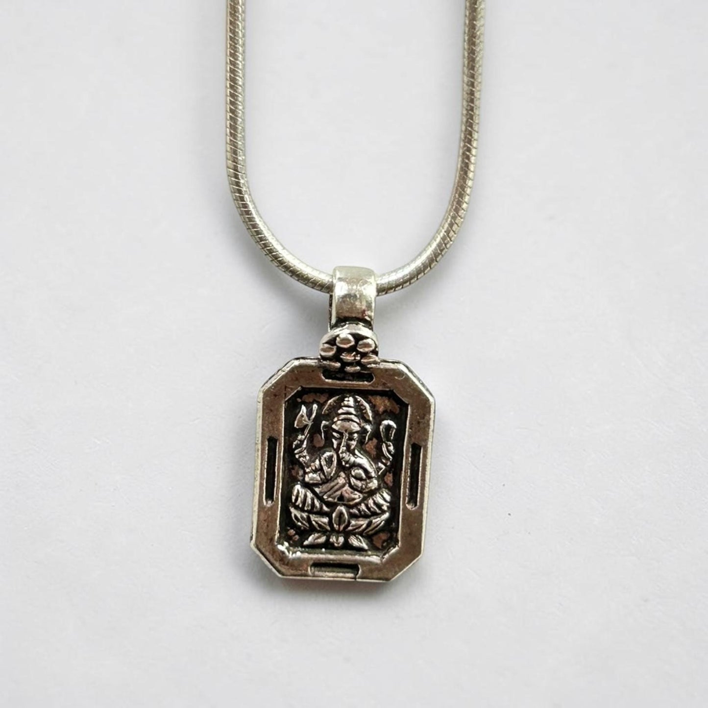 Ganesha Pendant Necklace  925 Sterling Silver Lord Ganesha Jewelry  Elephant God Pendant  Prosperity Blessing Charm  Sacred Charm