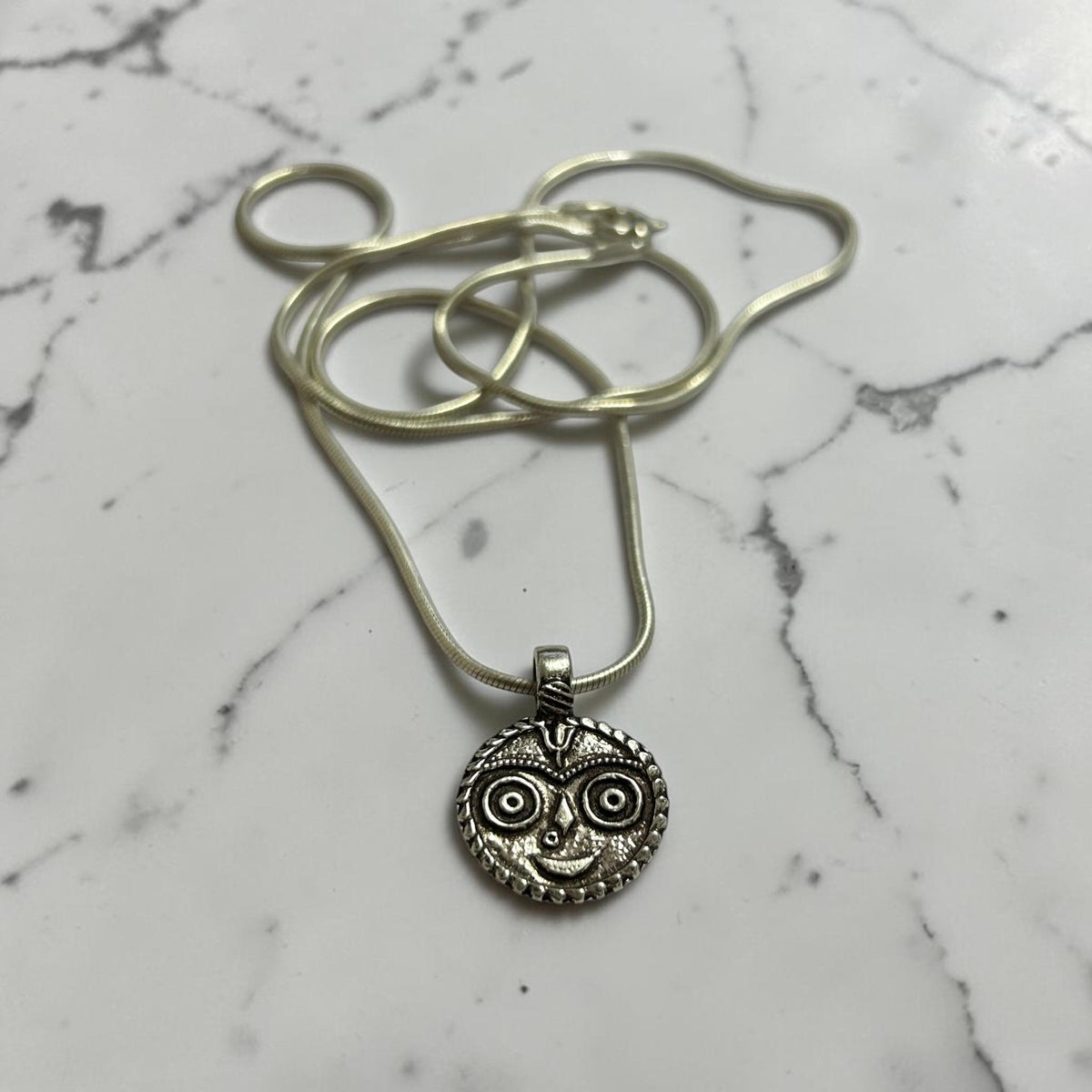 Jagannath Pendant Necklace  925 Sterling Silver Lord Jagannath Jewelry  Vishnu Avatar Pendant  Hindu Gift for Men Women  jagannath puri
