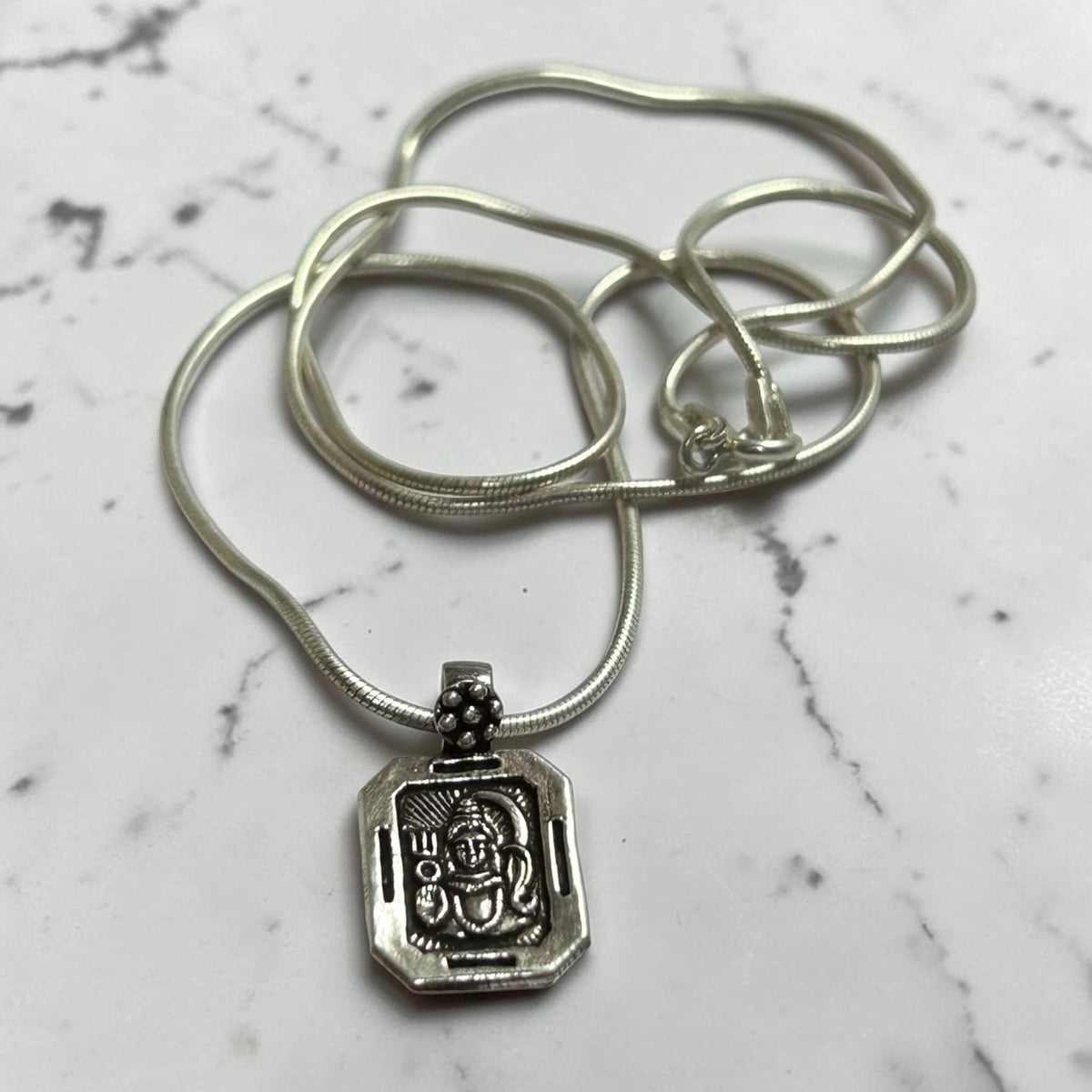 Lord Shiva Pendant Necklace  925 Sterling Silver Shiv Locket  Mahadev Pendant  Hindu Spiritual Jewelry  Gift for Men Women  Shiv Ji