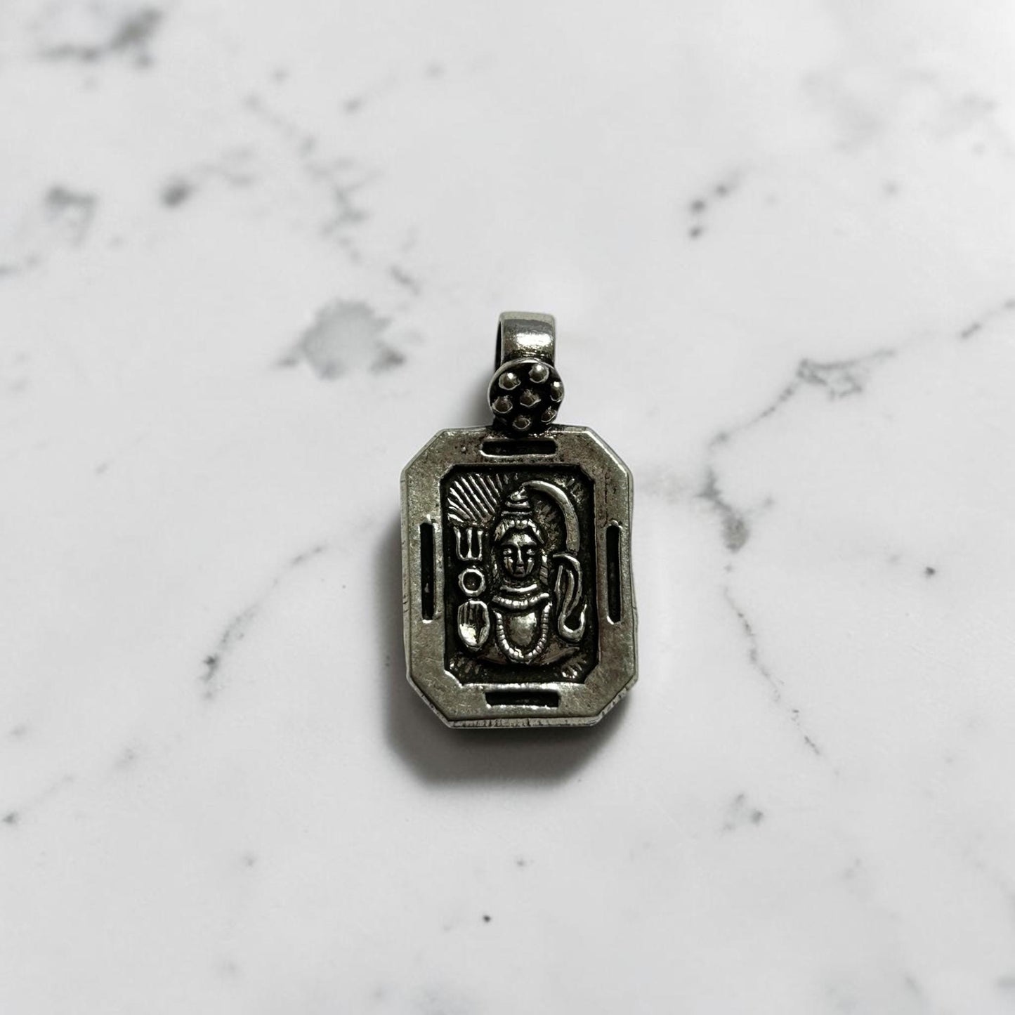 Lord Shiva Pendant Necklace  925 Sterling Silver Shiv Locket  Mahadev Pendant  Hindu Spiritual Jewelry  Gift for Men Women  Shiv Ji