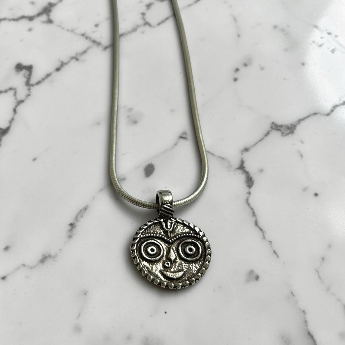 Jagannath Pendant Necklace  925 Sterling Silver Lord Jagannath Jewelry  Vishnu Avatar Pendant  Hindu Gift for Men Women  jagannath puri
