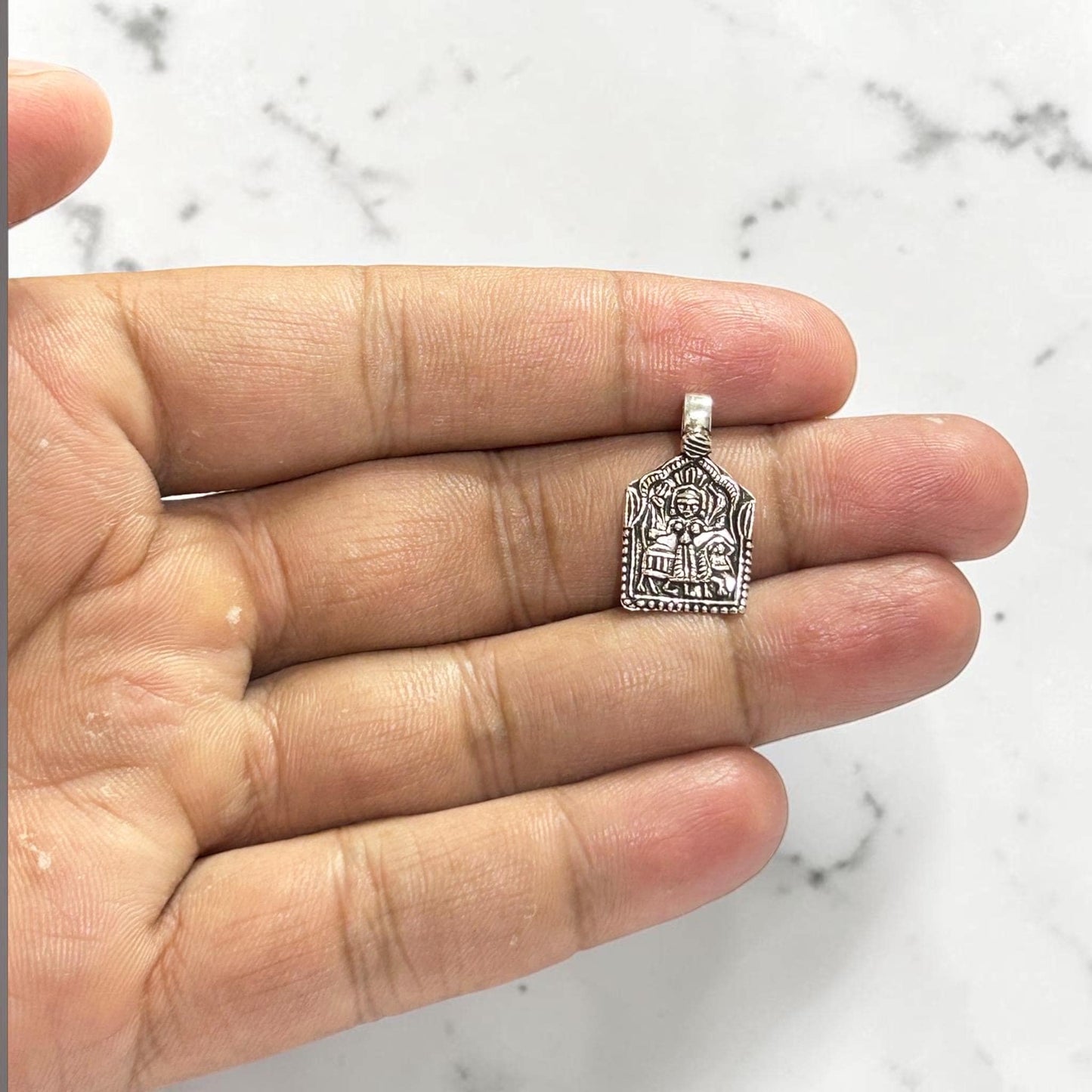 Durga Maa Pendant Necklace  925 Sterling Silver Kali Maa Shakti Pendant  Hindu Goddess Jewelry  Protection Gift for Men Women  Hindu God