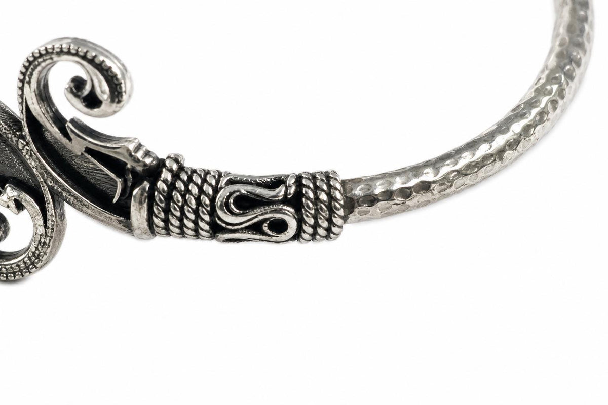 925 Sterling Silver Elephant Bangle  Oxidized Vintage Elephant Head Cuff  Boho Ethnic Indian Jewelry  Gift for Her Women  Silver Bangles
