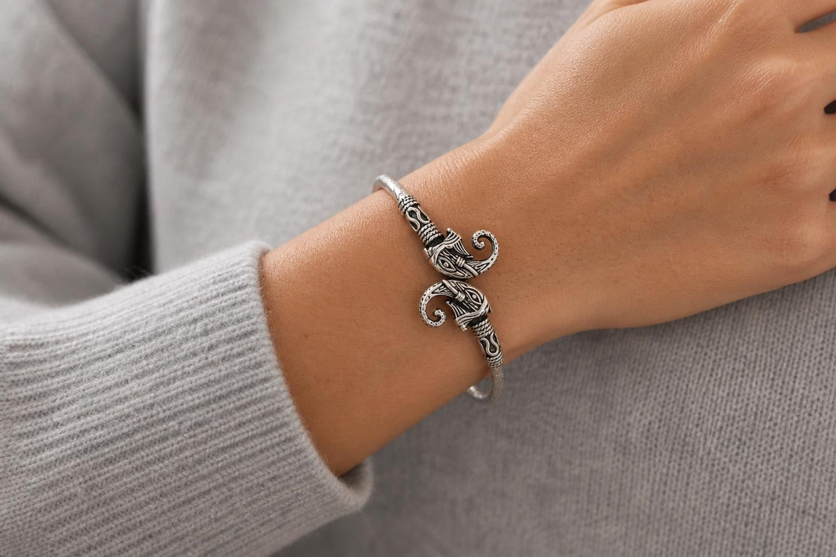 925 Sterling Silver Elephant Bangle  Oxidized Vintage Elephant Head Cuff  Boho Ethnic Indian Jewelry  Gift for Her Women  Silver Bangles