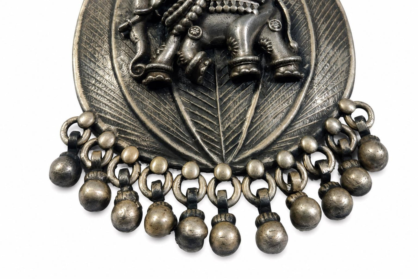 925 Sterling Silver Elephant Pendant  Oxidized Antique Large Statement  Ethnic Indian Lotus Jewelry  Gift for Her Women  Indian Pendants