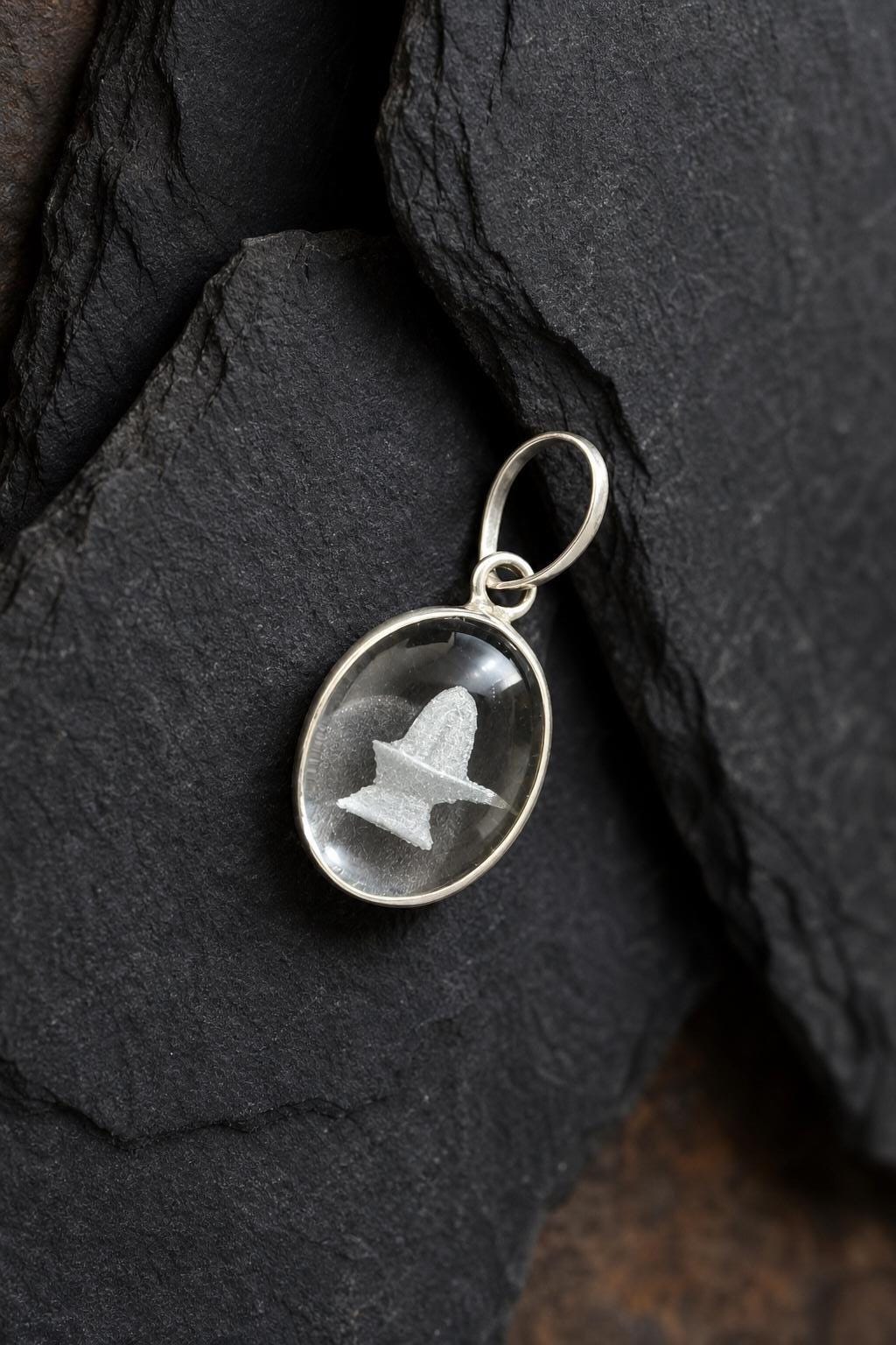 Engraved Shiva Shivling Sphatik Crystal Pendant  Clear Quartz Spiritual Necklace  Hindu Talisman Meditation Gift   Shiva Lingam Pendant