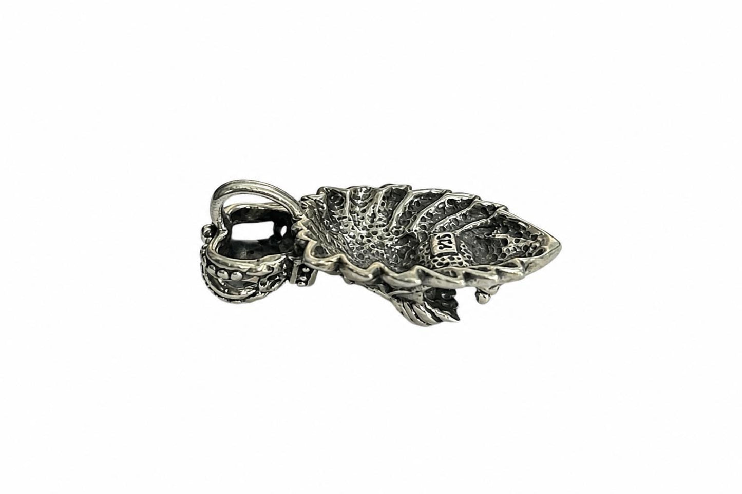 925 Sterling Silver Lion Pendant  Oxidized Vintage Crowned Lion Head  Bold Statement Animal Jewelry Pendant  King Lion  Gift for Him