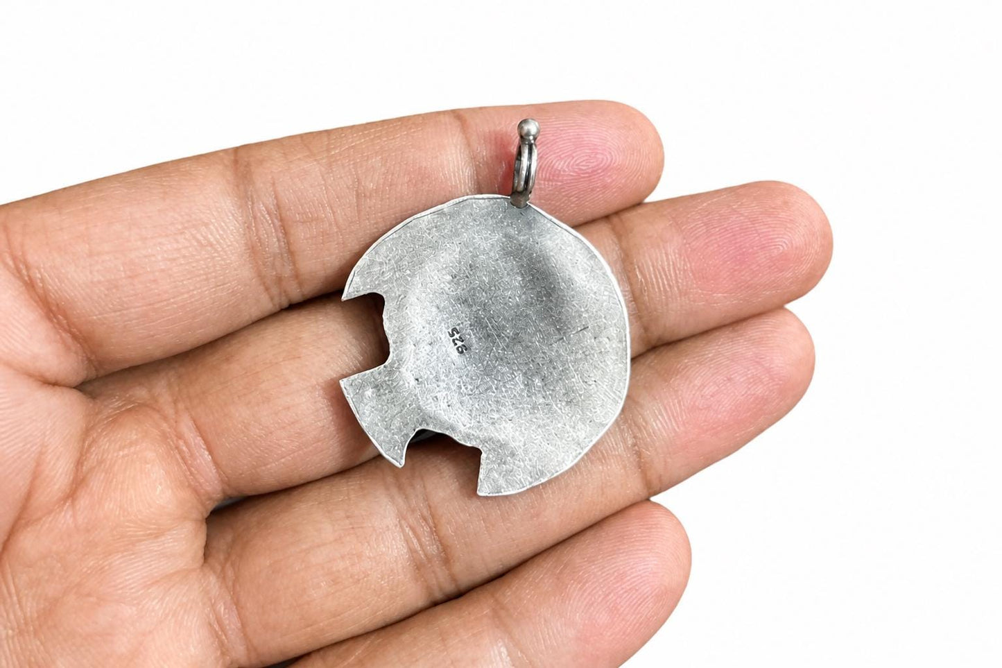 925 Sterling Silver Fish Pendant  Oxidized Vintage Tribal Fish Charm  Ethnic Boho Statement Pendant  Handcrafted Silver  Gift for Her